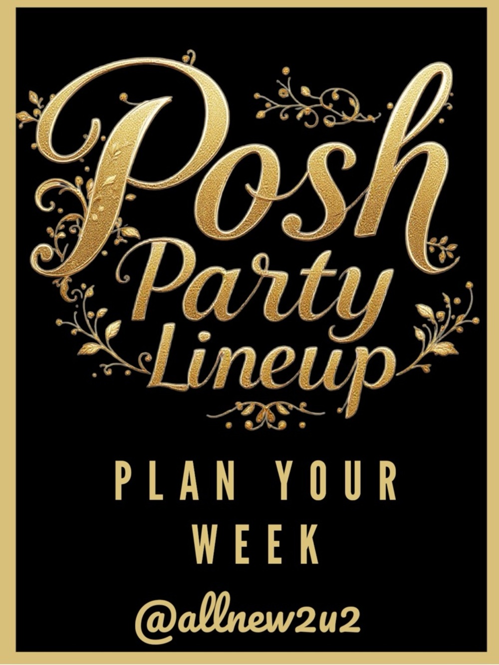 🎉4/27 - 5/2! POSH PARTY LINEUP>Poshmark Party Main Listing Week’s Up! Let’s GO